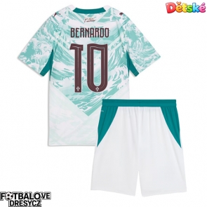 Portugalsko Bernardo Silva #10 Dětské Venkovní dres komplet MS 2026 Krátký Rukáv (+ trenýrky)